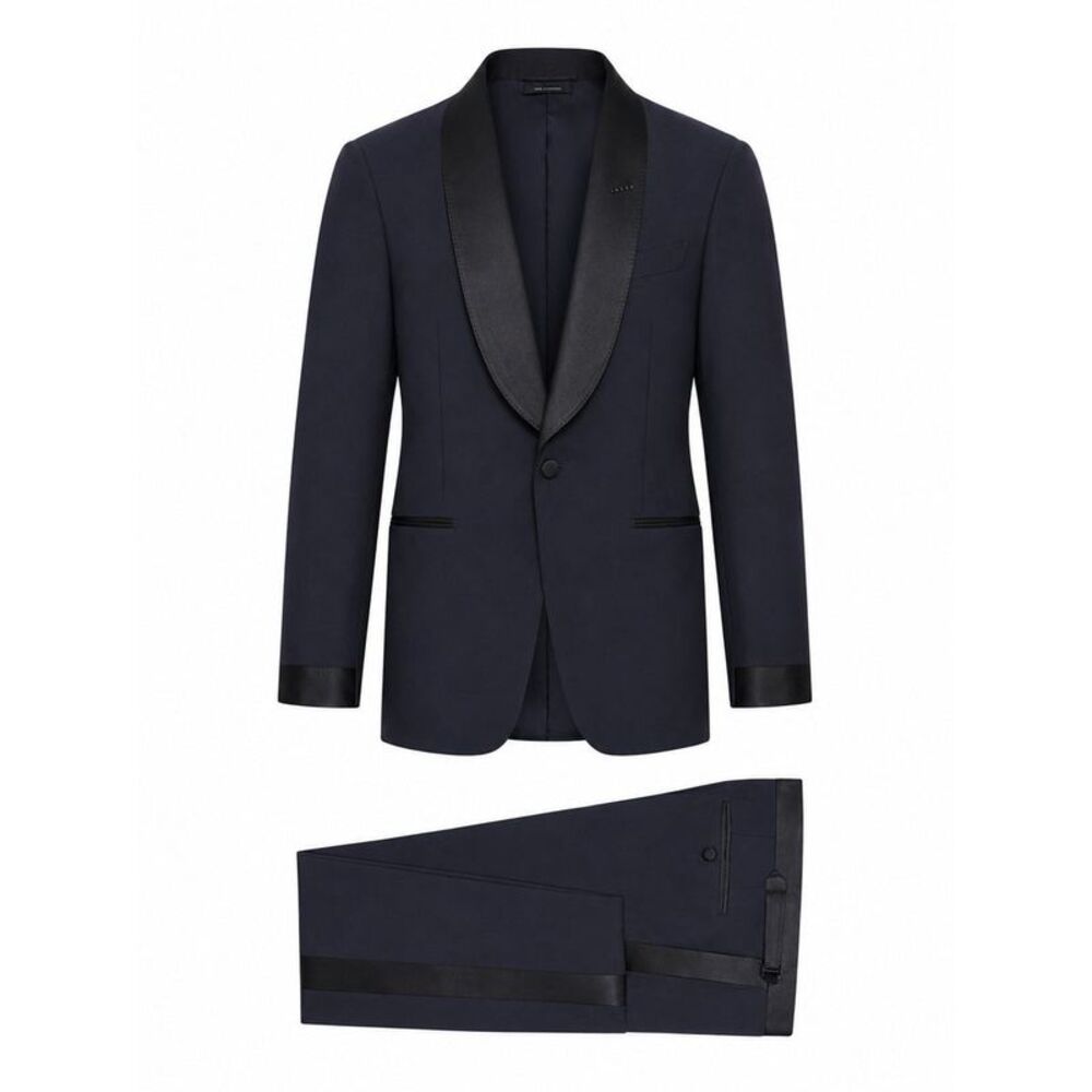 Tom Ford Men Single Breasted Tuxedo With Silk Inserts